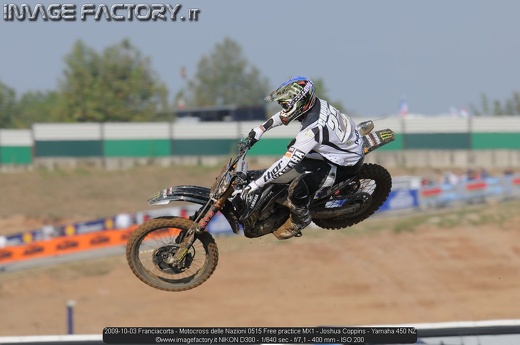 2009-10-03 Franciacorta - Motocross delle Nazioni 0515 Free practice MX1 - Joshua Coppins - Yamaha 450 NZ